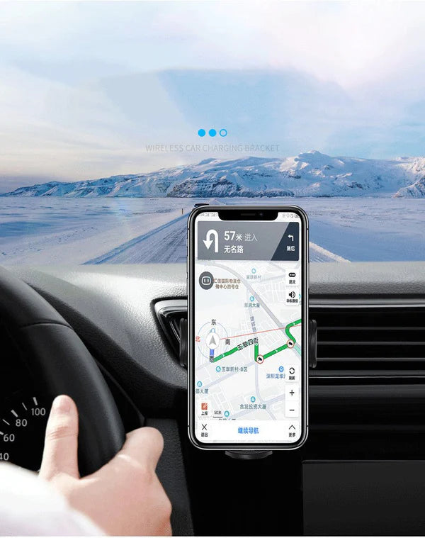 Fast & Efficient Wireless Car Charger Power Up on the Go