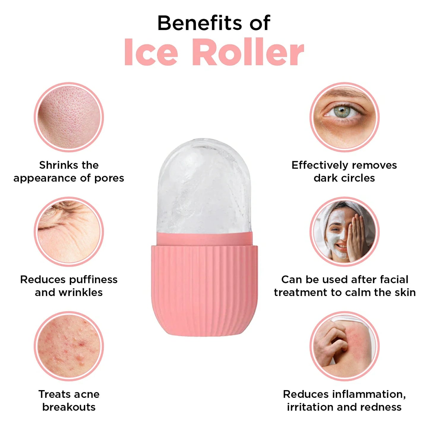 GlowRoll Ice Roller for Radiant & Refreshed Skin