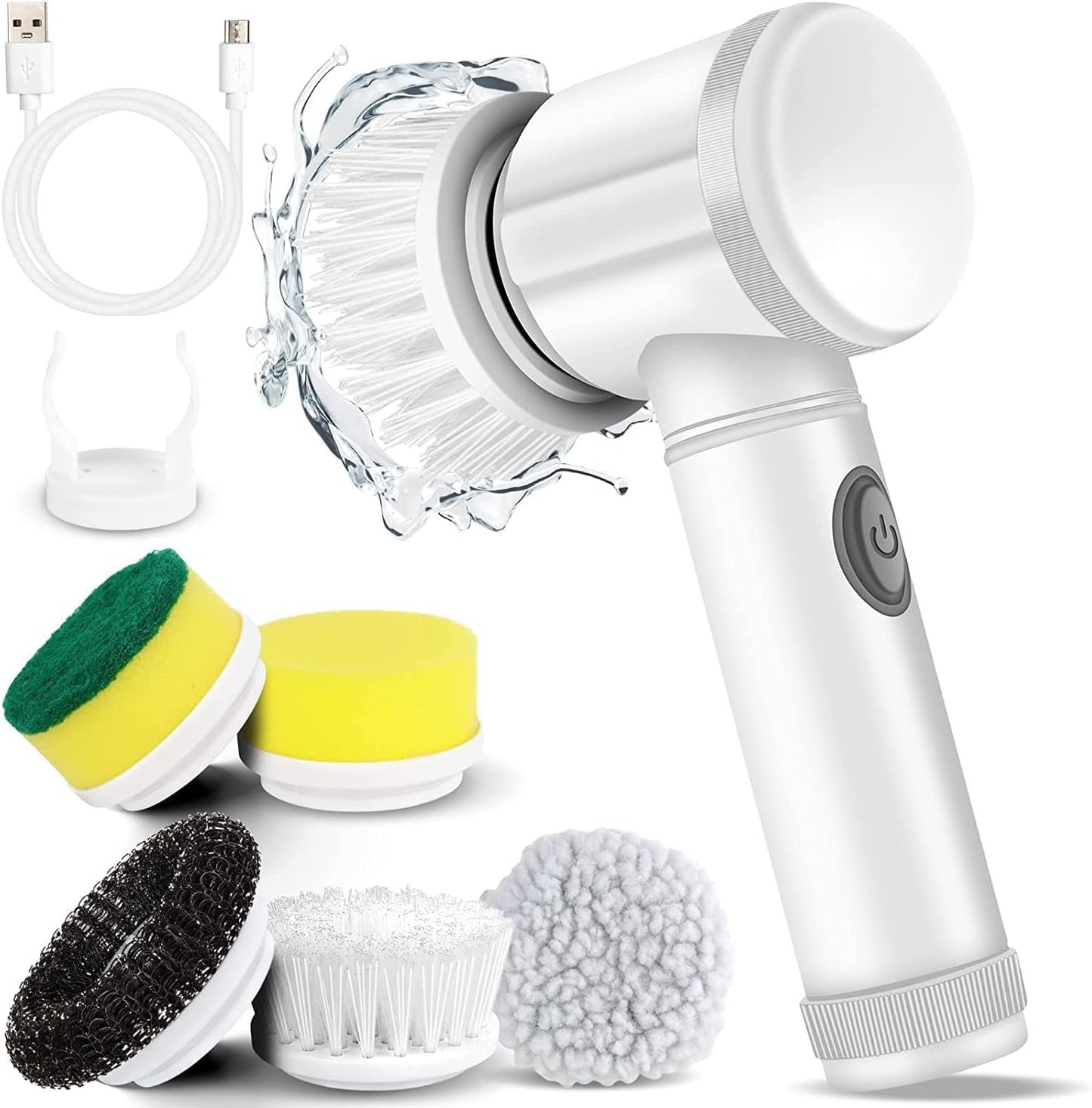 PowerScrub Cordless Electric Cleaning Brush for Home, Bathroom & Kitchen