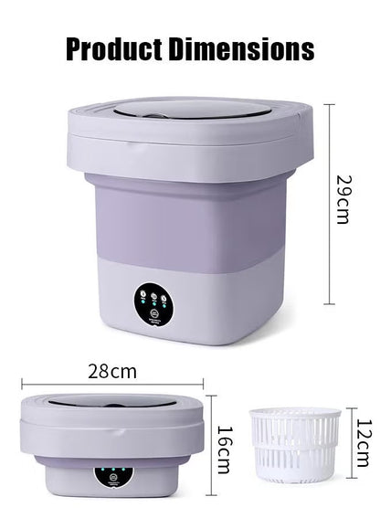 WashMate Compact & Portable Foldable Laundry Machine