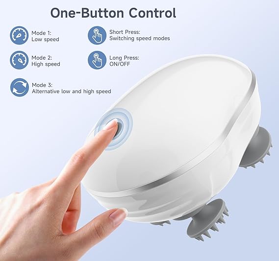 Soft Scalp Massager for Growth & Relaxation