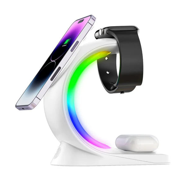4-in-1 Magnetic Wireless Charging Station | Fast Charging for iPhone, Apple Watch, AirPods & More