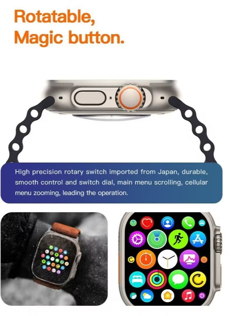 Rock 21 Pro Smartwatch  Sleek Fitness & Calling Watch with AMOLED Display