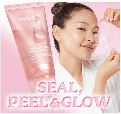 Medicube Collagen Night Peel-Off Mask  Wake Up to Youthful, Glowing Skin