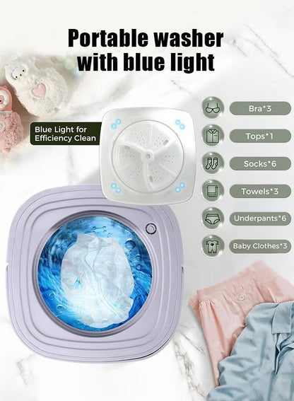 WashMate Compact & Portable Foldable Laundry Machine