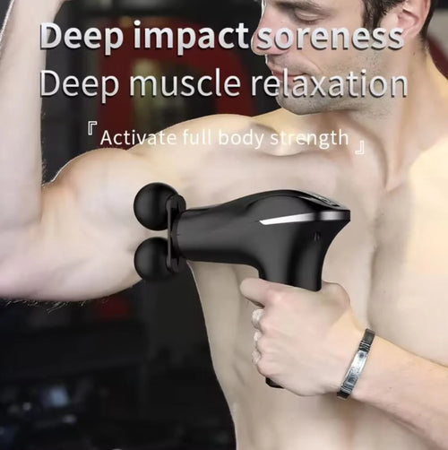Mini Fascial Massage Gun Compact, Cordless & Effective Muscle Recovery