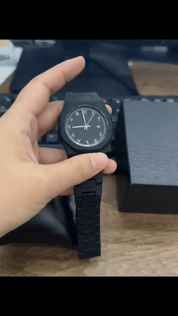 Premium Stainless Steel Arabic Watch – Timeless Design for Men