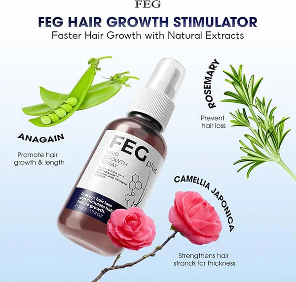 ReGrow+ Herbal Hair Growth Spray  Boost Volume & Reduce Hair Fall Naturally