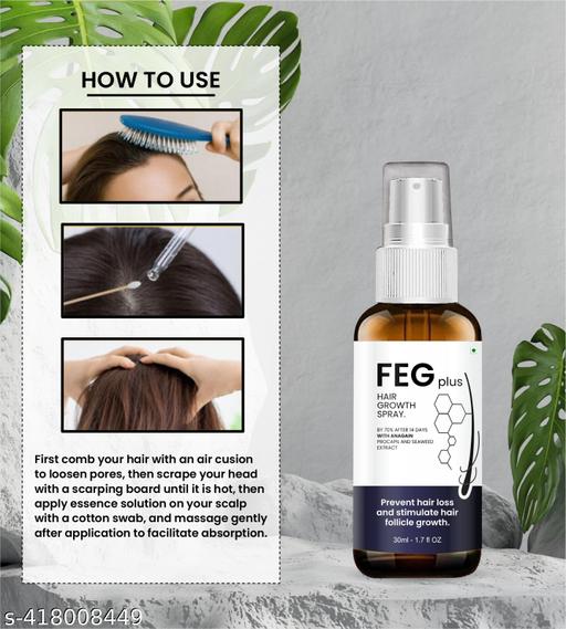 ReGrow+ Herbal Hair Growth Spray  Boost Volume & Reduce Hair Fall Naturally