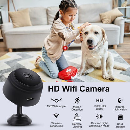 A9 Mini WiFi Security Camera | 1080P HD, Motion Sensor & Remote View