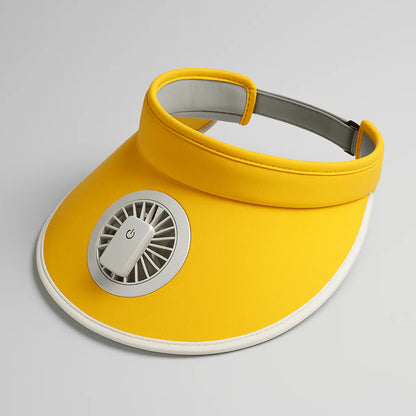CoolBreeze Cap Mini Sun Hat with Built-In Cooling Fan