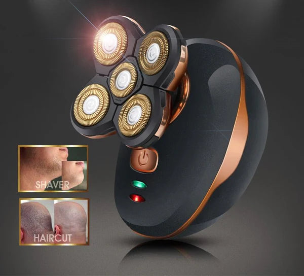 FlexGlide 4D Electric Shaver with Multi-Head Grooming for Men