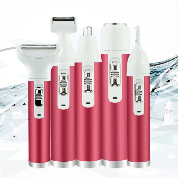 GlamTrim 5-in-1 Multifunctional Lady Shaver for Smooth, Salon-Like Skin at Home
