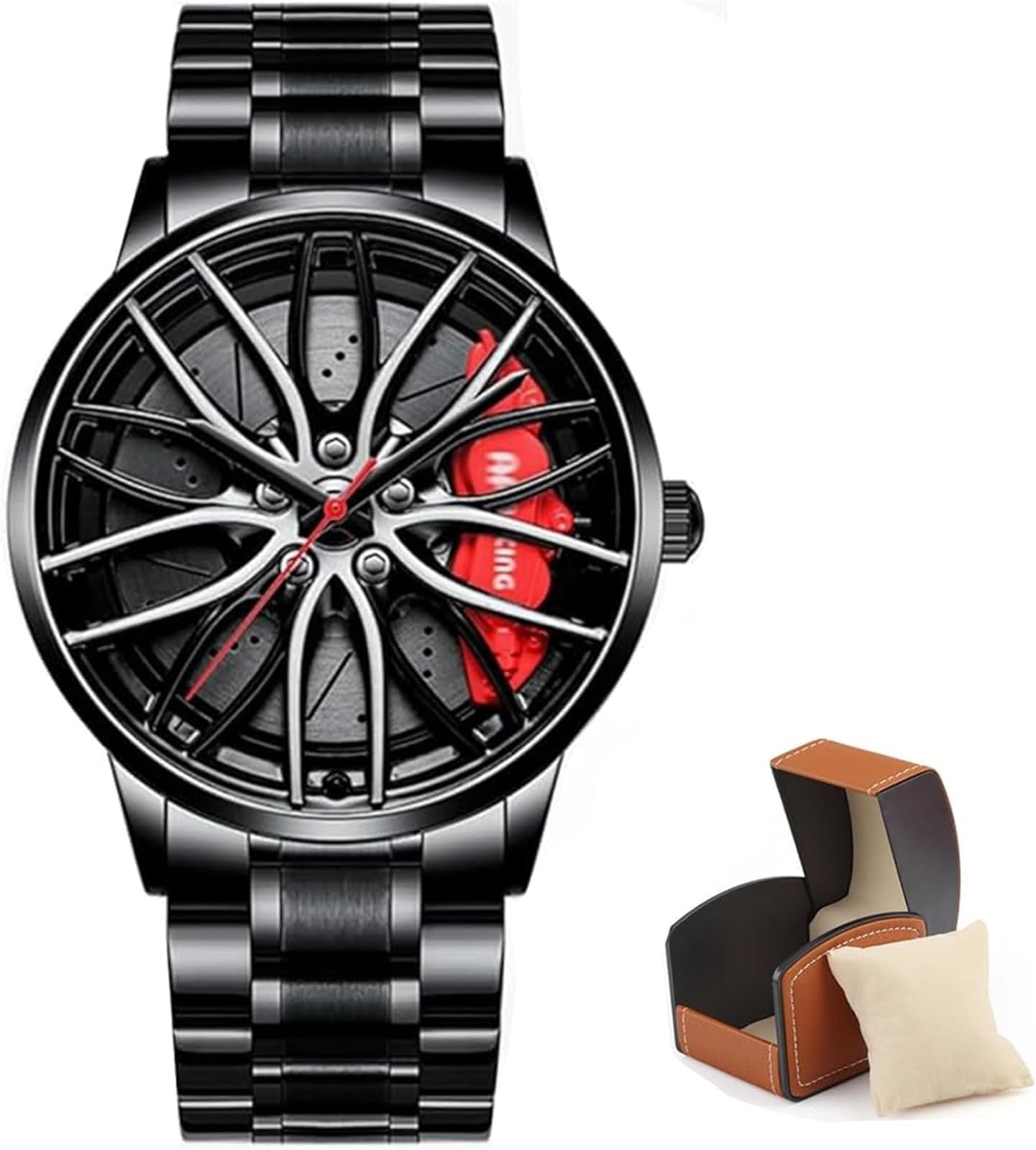 TurboSpin Men’s 3D Wheel Watch  Bold Style in Motion