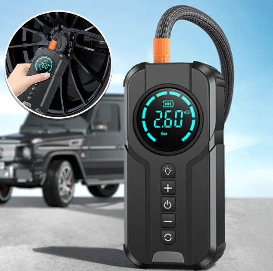 AirPump Flow Pro Smart Digital Air Compressor for Cars & Bikes