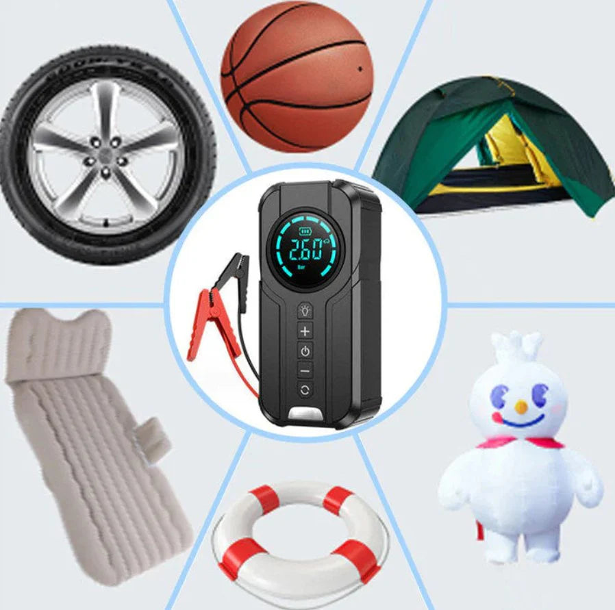 AirPump Flow Pro Smart Digital Air Compressor for Cars & Bikes