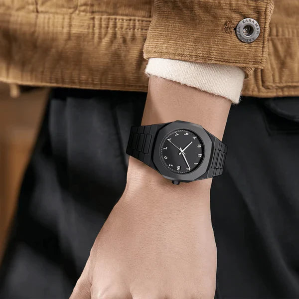 Premium Stainless Steel Arabic Watch – Timeless Design for Men
