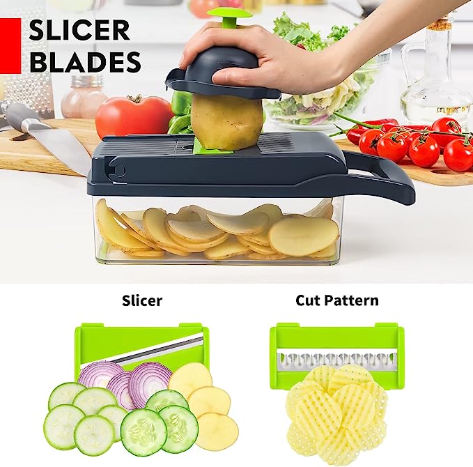 Multifunctional Vegetable Cutter _ Chop, Slice & Dice in Seconds