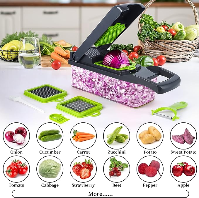 Multifunctional Vegetable Cutter _ Chop, Slice & Dice in Seconds